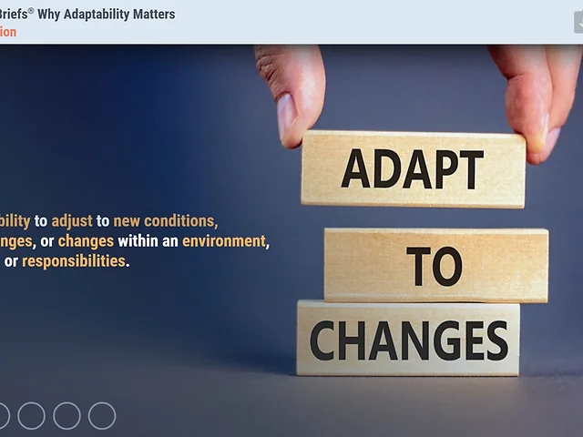 Training Briefs® Why Adaptability Matters