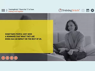 TrainingBriefs® There’s No “I” in Team